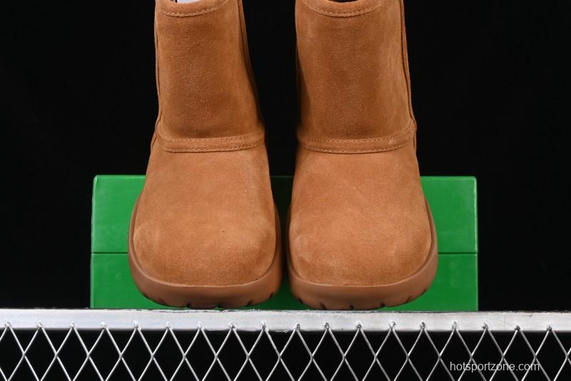 Bottega Veneta Snap Round Toe Slip-On Ankle Snow Boots - 578321