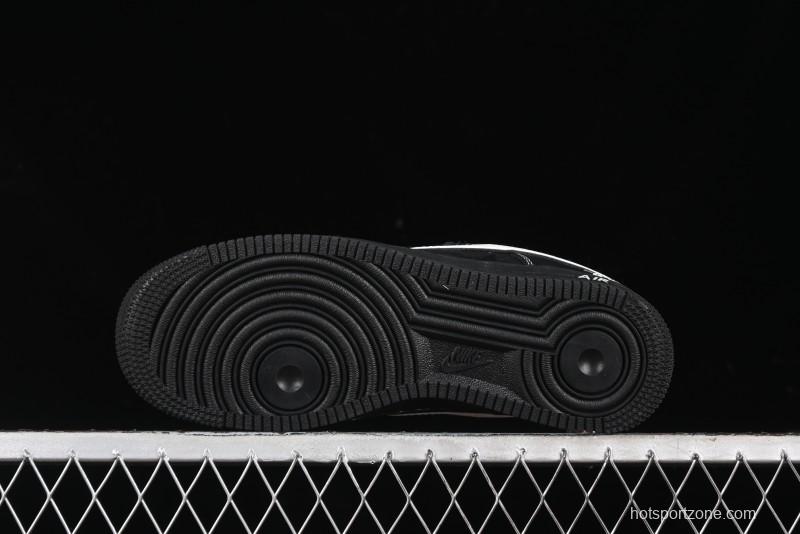 Nike Air Force 1 '07 Low Stussy Collaboration - Samurai Black Low-Top Casual Sneakers - XZ6188-969