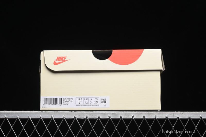 Nike Air Jordan 1 Low OG SP Travis Scott x Fragment Design Collaboration Sneakers - SJ0086-141