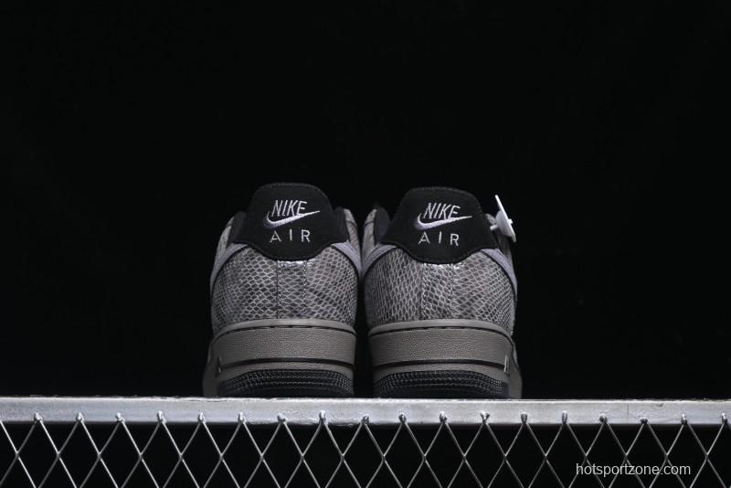 Nike Air Force 1 '07 Low Snake Year Themed Low-Top Casual Sneakers - HF2898-001