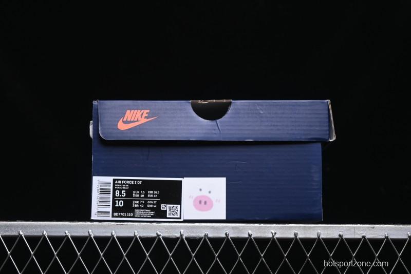 Nike Air Force 1 '07 Low Milk Pig Casual Lace-Up Sneakers - BD7701-110