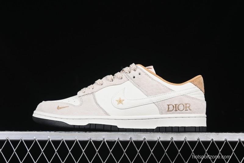 Nike SB Dunk Low Dior Collaboration Anniversary Custom Low-Top Casual Sneakers - DJ2024-066