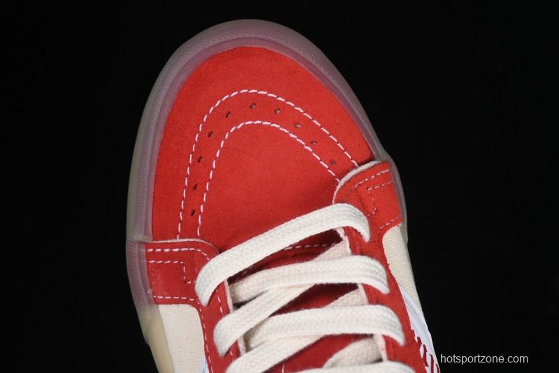 Palm Angels x Vans Sk8-Mid Mid-Top Casual Skate Shoes with Vintage-Inspired Design - VN000CRPGRN