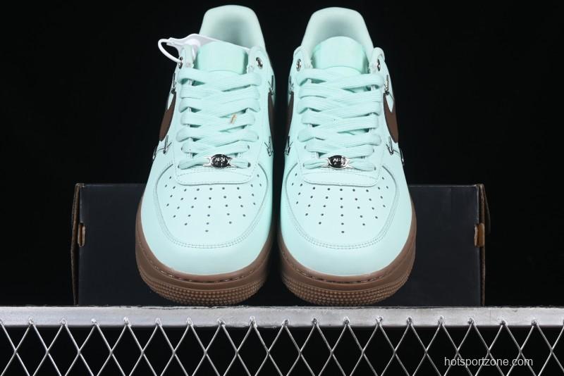 Nike Air Force 1 '07 Low Casual Sneakers with Full-Length Air Cushion - IB8894-329