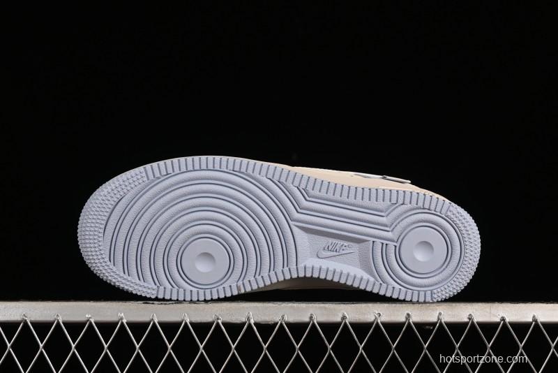 Nike Air Force 1 '07 Low Casual Sneakers in Ancient Blue with Full-Length Honeycomb Air Cushion - DB3301-199