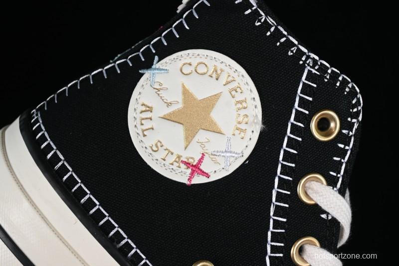 Converse All Star Lift Platform Sneakers with Daisy Stitch Detail - A08731C