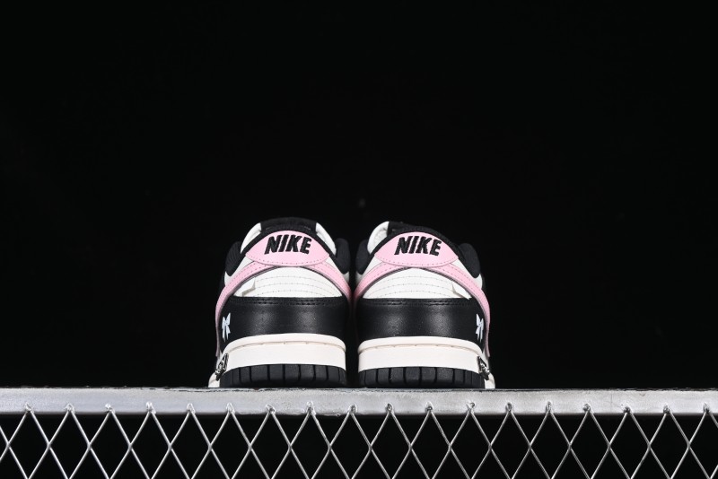 Nike SB Dunk Low Butterfly Bow Black White Pink Low-Top Casual Skate Shoes - BP1220-009