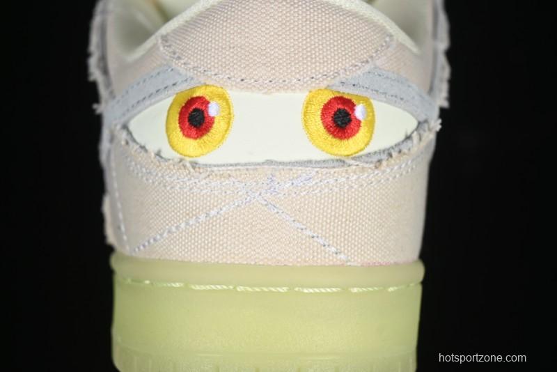 Nike SB Dunk Low "Mummy" Casual Skate Shoes with Tear-Away Fabric and Egyptian Theme - DM0774-111