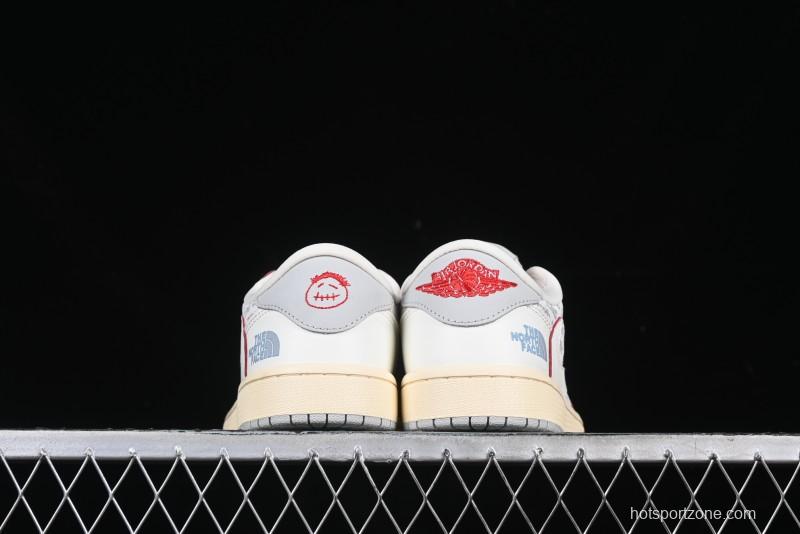 Nike Travis Scott x Fragment Design x Air Jordan 1 Low OG SP AJ1 Low Top Casual Sneakers - AG3702-808