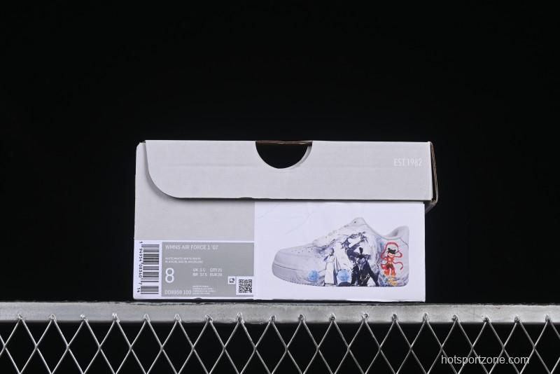 Nike Air Force 1 '07 Low Casual Sneakers with Built-in Full-Length Air Cushion - DD8959-100