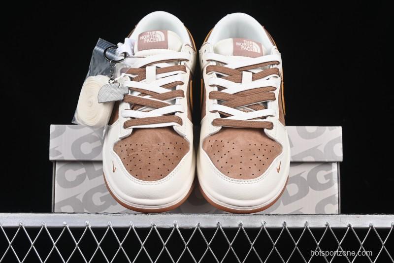 Nike SB Dunk Low The North Face Collaboration Anniversary High-End Customized Low-Top Casual Sneakers - DM6868-020