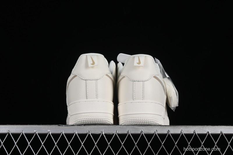 Nike Air Force 1 '07 Low Classic Khaki Mini Swoosh Starry Sky Low-Top Casual Sneakers - MJ0319-027