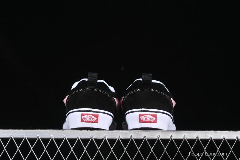 Vans Knu Skool Black Pink Color Comfortable Fashion Anti-Slip Wear-Resistant Low-Top Casual Skate Shoes - VN0009QCB9P