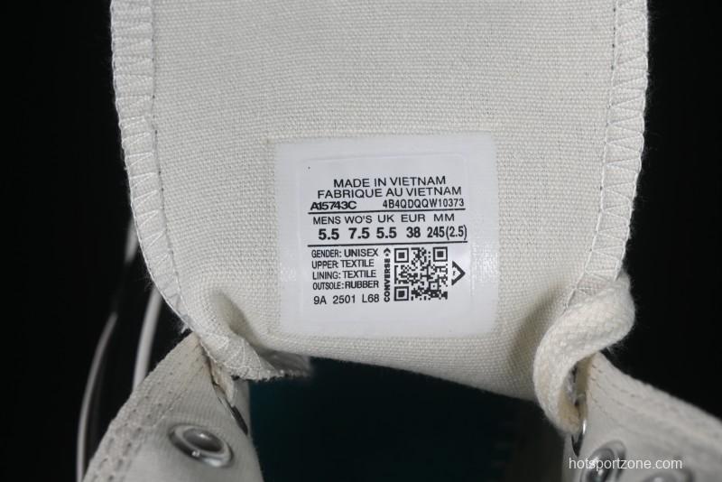 Converse Chuck 1970s High Top Canvas Sneakers with Star Stitch Design - A15743C