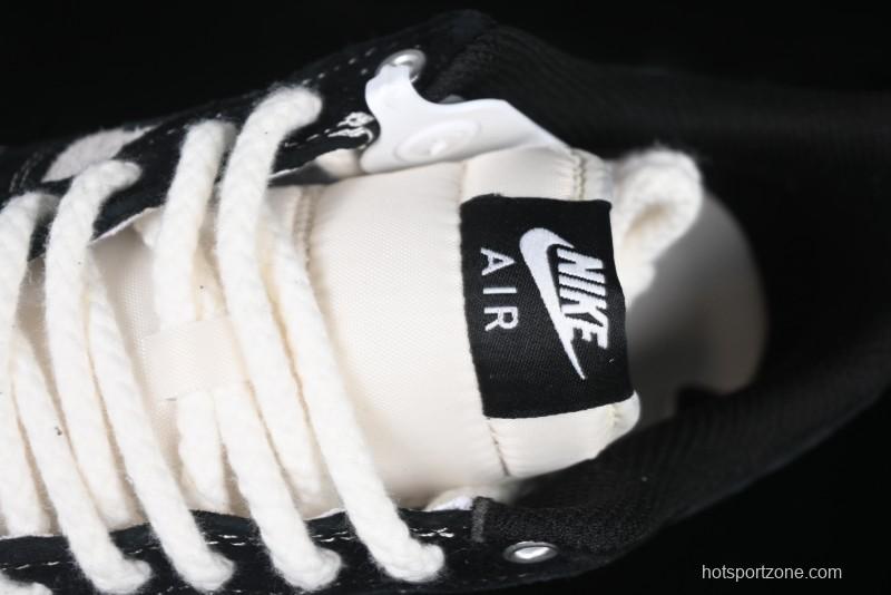 Nike Air Force 1 '07 Low Supreme Champion Collaboration Beige Black Mini Swoosh Casual Sneakers - SJ6698-019