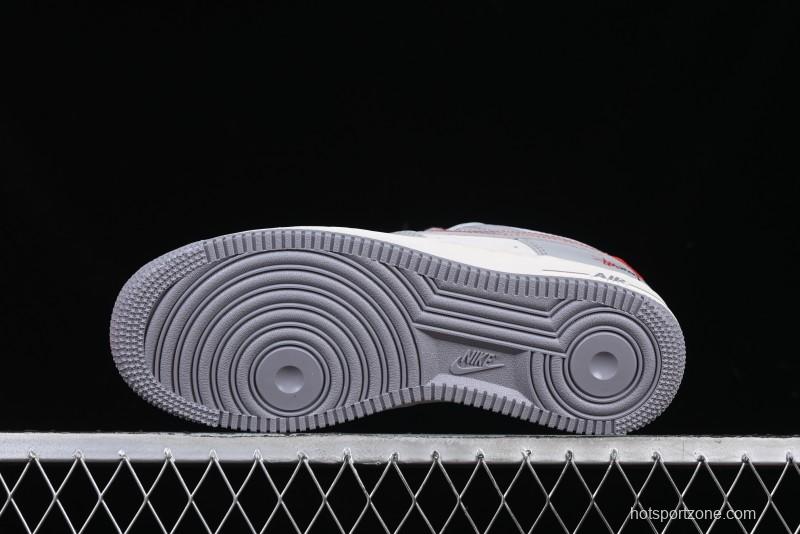 Nike Air Force 1 '07 Low Stussy Lunar New Year Snake Limited Edition Grey Snake Low-Top Casual Sneakers - DM6688-027