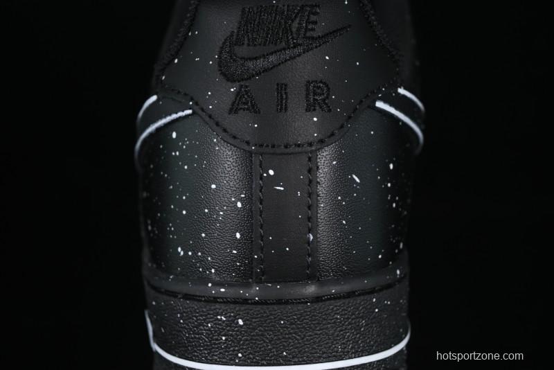 Nike Air Force 1 '07 Low 2D Anime Theme Black White Splatter Casual Sneakers - CK0316-059