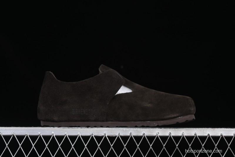 Birkenstock London BS Unisex Slip-On Casual Shoes with Soft Suede Leather and Lambswool Insole - BS