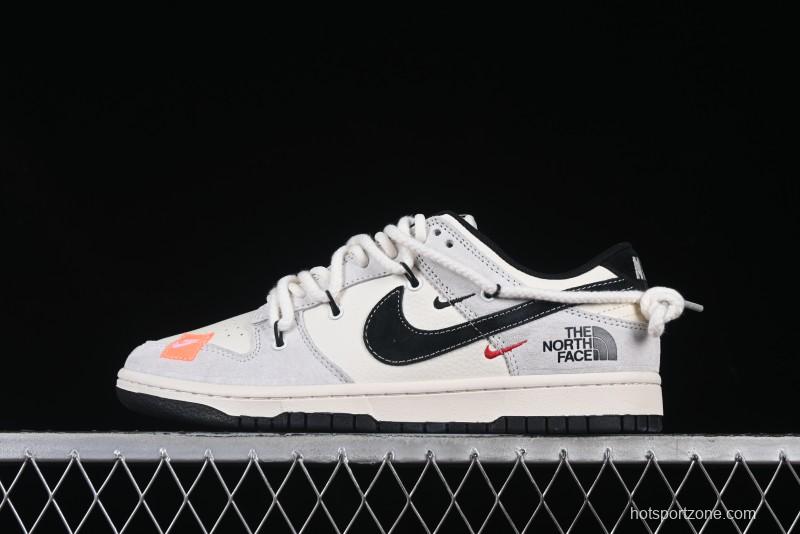Nike SB Dunk Low The North Face Collaboration Strap Patch Black Hook Anniversary High-End Custom Low-Top Casual Skate Shoes - YC5066-257