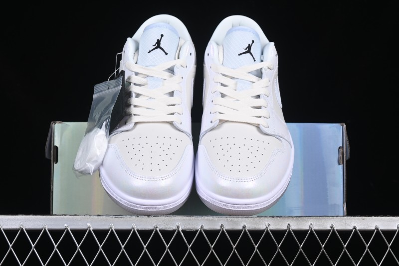 Nike Air Jordan 1 Low "Year of the Snake 2025" AJ1 Basketball Shoes with Iridescent Pearl Finish - HF4080-001