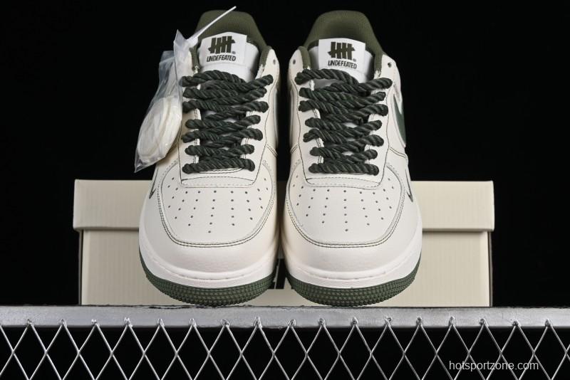 Nike Undefeated x Air Force 1'07 Low Military Green Hemp Rope Casual Sneakers - UT2023-202
