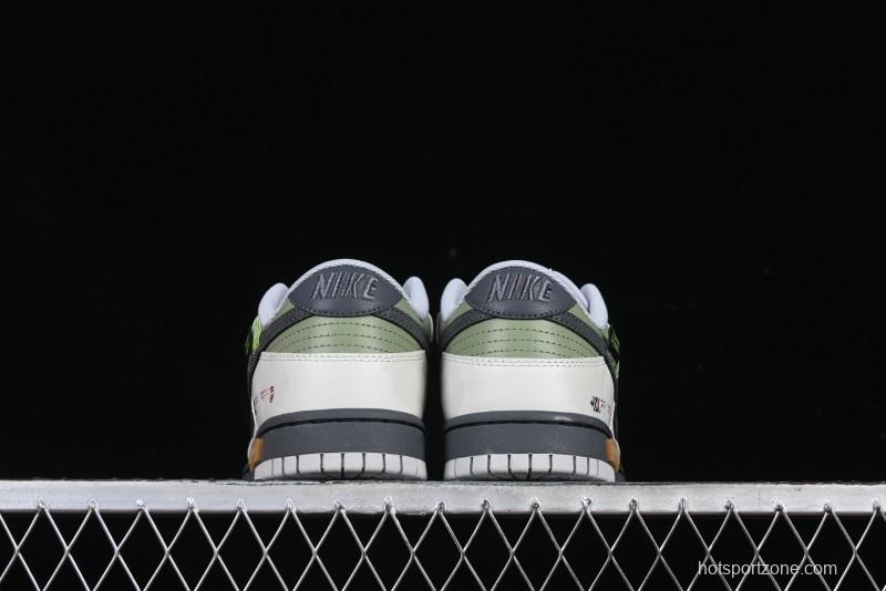 Nike Dunk Retro Low Grey Fog Panda Prank Mountain Theme Casual Sneakers - DD1391-103