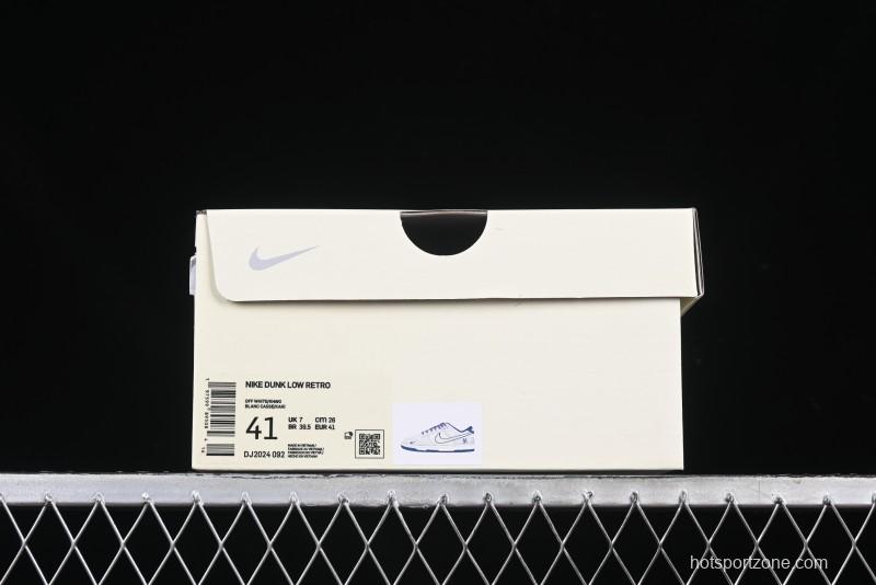 Nike SB Dunk Low MLB Collaboration Embroidered Blue Logo Anniversary Custom Low-Top Casual Skate Shoes - DJ2024-092