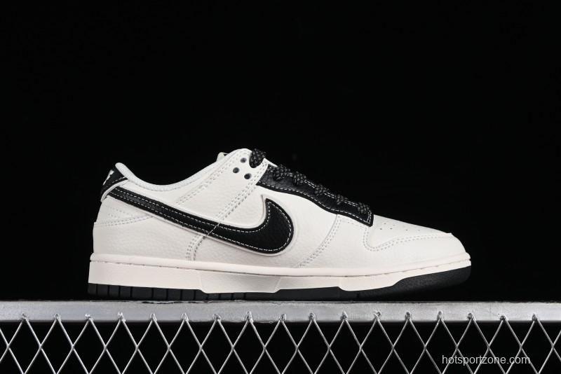 Nike Supreme x SB Dunk Low Stone Island Collaboration - Beige Black Starry Sky Anniversary Custom Low-Top Casual Skate Shoes - BB9866-003