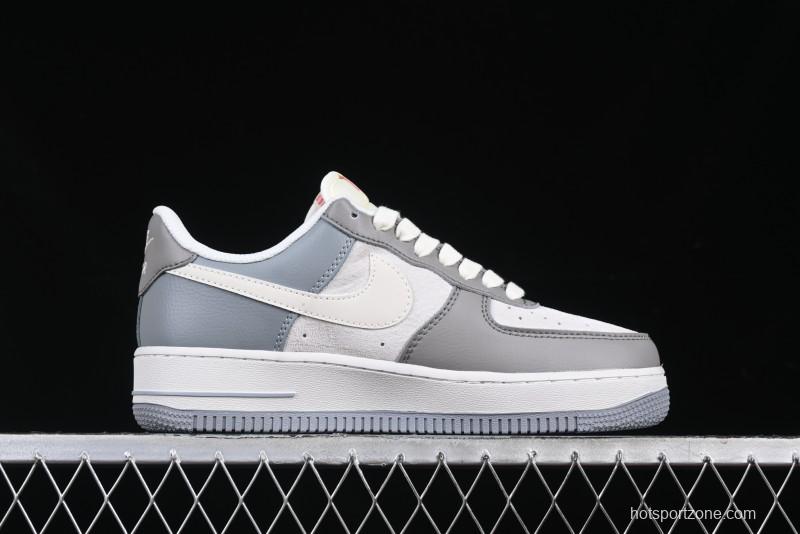 Nike Air Force 1 '07 Low Supreme Collaboration Polka Dot Swoosh Casual Sneakers - DM6688-023