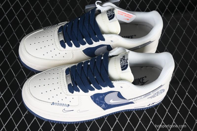 Nike Air Force 1 '07 Low The North Face Collaboration Off-White Blue Diamond Casual Sneakers - DM6688-001