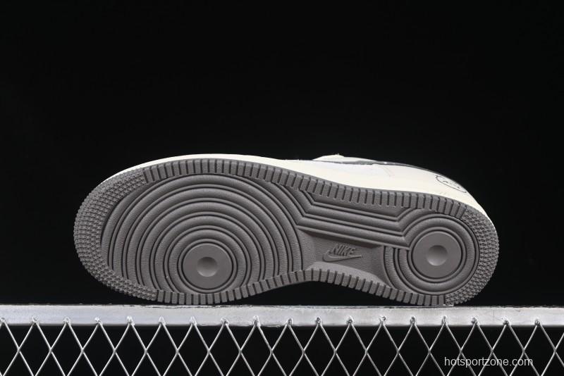 Nike Air Force 1 '07 Low Casual Sneakers in Light Grey with Custom Hardware - DF0188-036