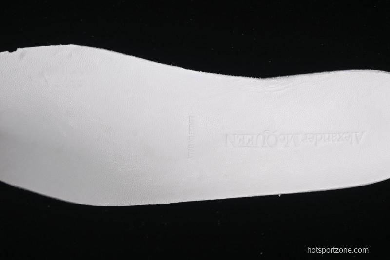 Alexander McQueen Oversized Sneakers with Black Suede Heel Detail - D.E5