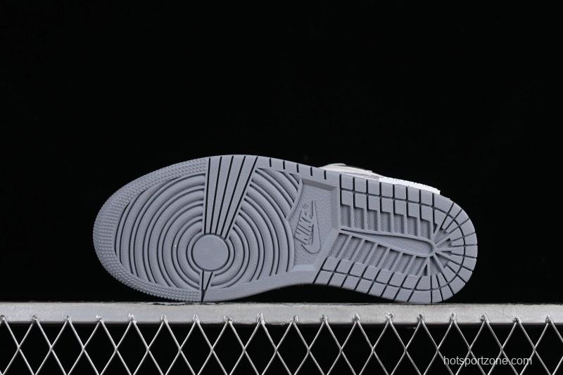 Nike Air Jordan 1 Low AJ1 Retro Basketball Shoes with Panda Mischief Modern Floral Design - 553560-053