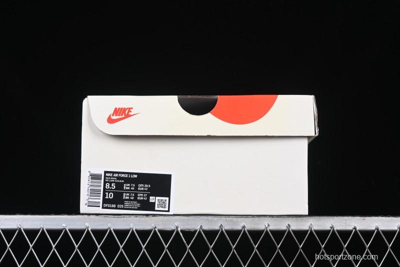 Nike Air Force 1 '07 Low Supreme Collaboration Tiffany Blue Low-Top Casual Sneakers - DF0188-025