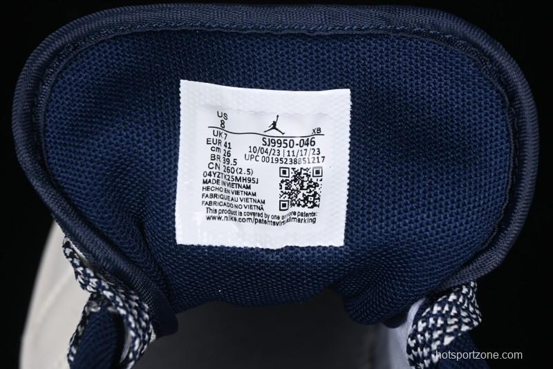 Nike Air Jordan 1 Low Stussy Collaboration - Light Grey Blue Hook Retro Basketball Shoes - SJ9950-046