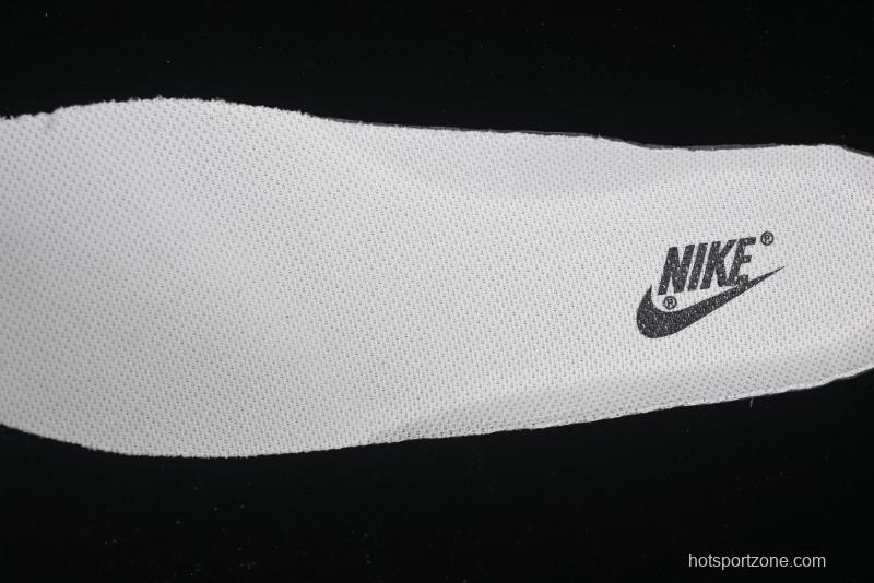 Nike Air Force 1 '07 Low Stussy Collaboration Black Leather Low-Top Casual Sneakers - HH7518-045