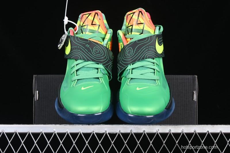 Nike KD 4 Weatherman All Star Basketball Shoes with Zoom Air Cushion and Adaptive Fit System - FN6247-300