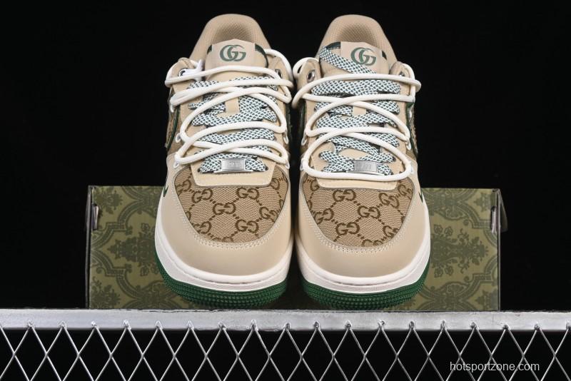 Nike Air Force 1 '07 Low Gucci Collaboration Lace-Up Low-Top Casual Sneakers - SJ1198-102