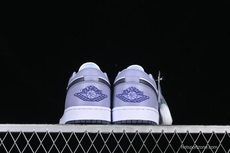 Nike Air Jordan 1 Low AJ1 Haze Purple Casual Lifestyle Sneakers - 553558-145