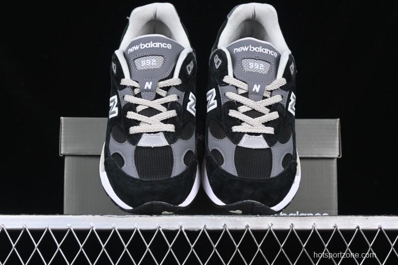 New Balance Made In USA 992 Classic Retro Running Sneakers with Superior Comfort - M992BK
