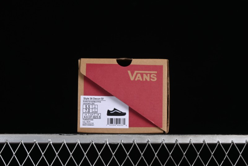 Vans Style 36 SF All Black Skate Shoes with Killer Whale Half-Toe Cap Design - VN0A3MVLB8C