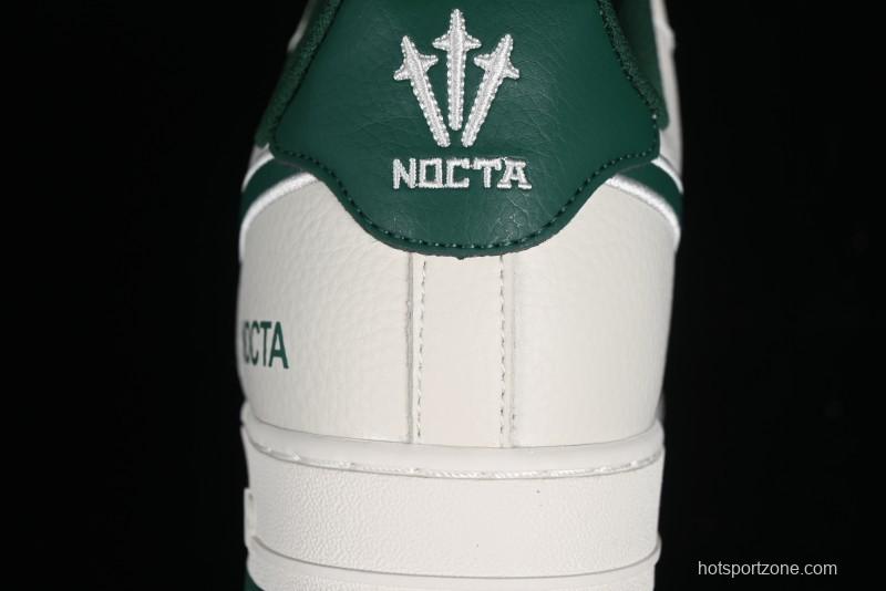 Nike Nocta x Nike Air Force 1 '07 Low Casual Sneakers with Reflective 3M Details and Full-Length Air Cushion - NO0224-025