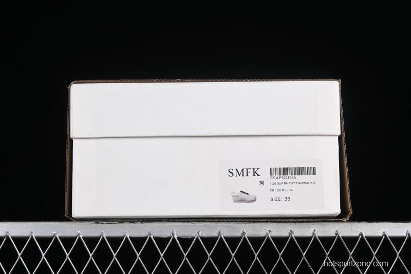 SMFK Comfortable Chunky Sole White Sneakers - T.D4