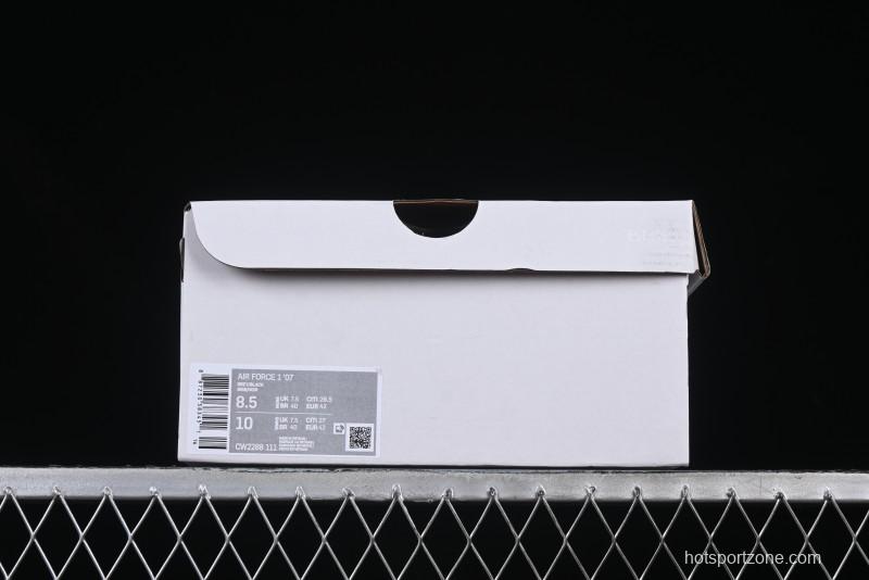 Nike Air Force 1 '07 Low Shadow Knight Grey White Black Casual Sneakers - CW2288-111