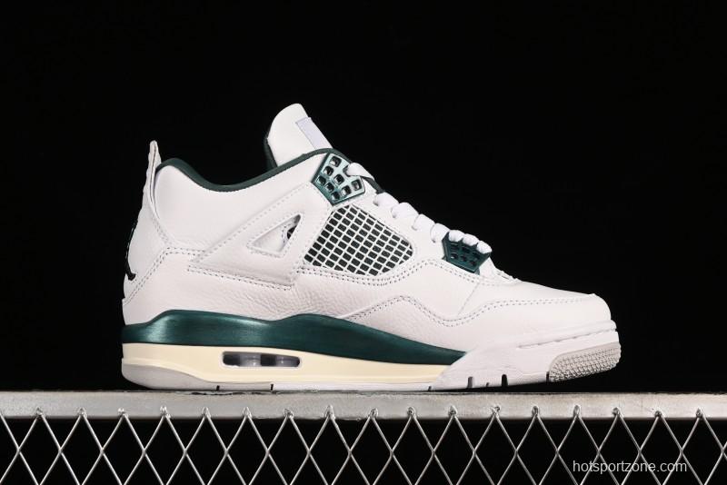Nike Air Jordan 4 Retro Sneakers with Oxidized Green Accents and Visible Air Cushion - AQ8138-103