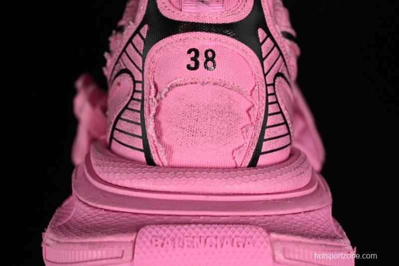 Balenciaga Phantom Sneaker Ten-Gen Trend Running Shoes with Transparent Heel Strap - W3XDC5000