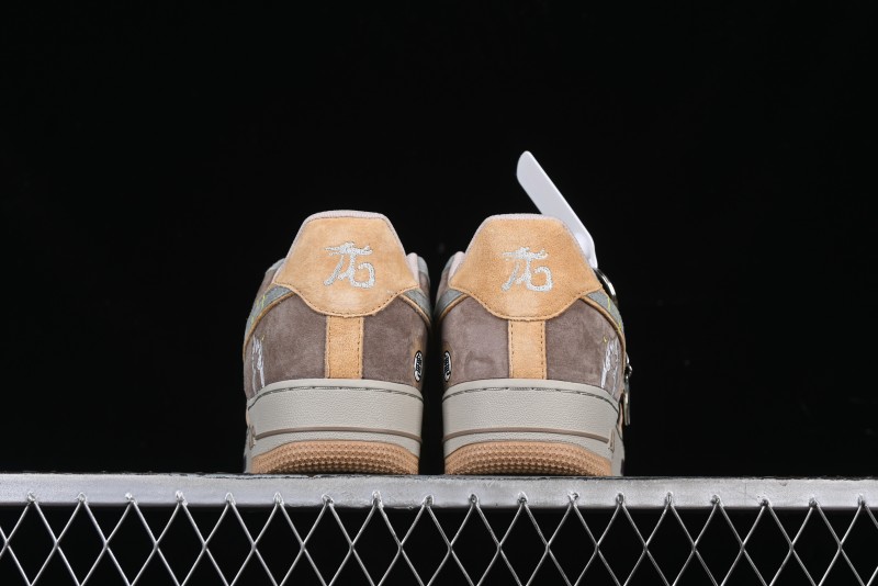 Nike Air Force 1'07 Low "Kakarot" Dragon Ball Z Custom Casual Sneakers for Autumn Winter - CD1212-666