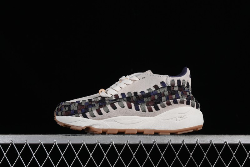 Nike Air Footscape Woven Asymmetrical Weave Slip-Resistant Low-Top Lifestyle Sneakers - FV3615-191