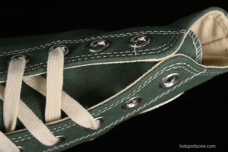 Converse Chuck 1970s High Top Casual Canvas Sneakers in Pine Green - A06521C