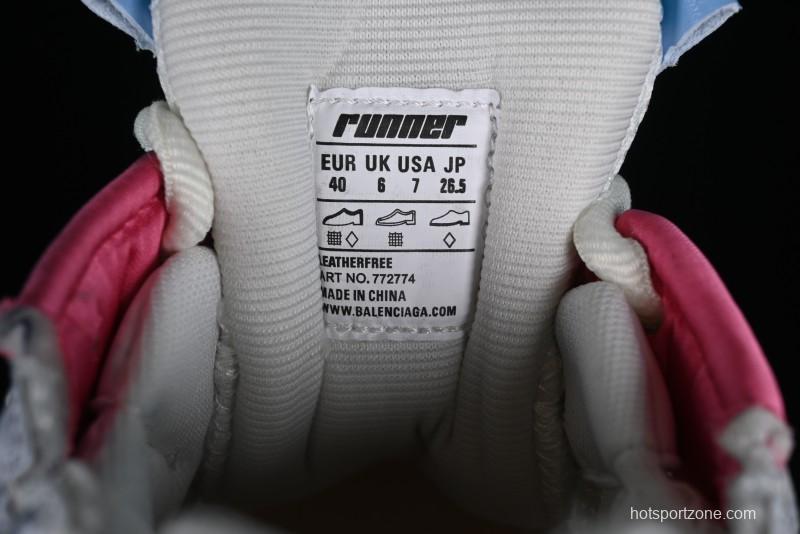 Balenciaga Runner Kith Four Color Retro Casual Shoes - W3RBW2325